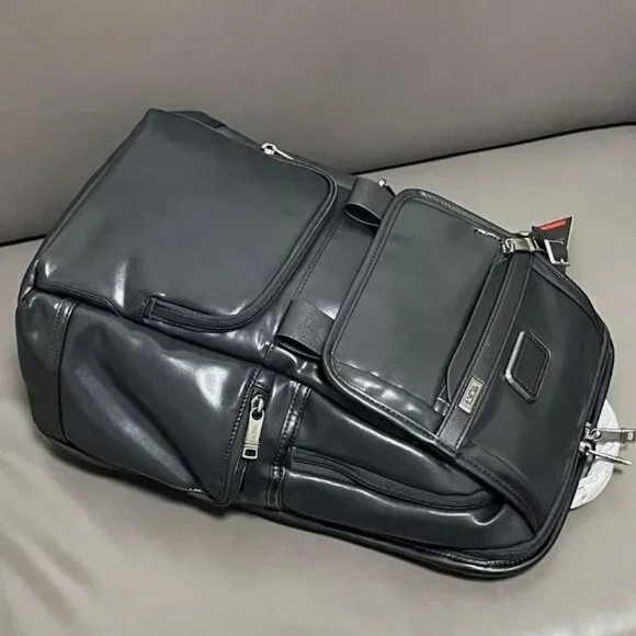 Tumi Alpha Business Backpack Black Leather
